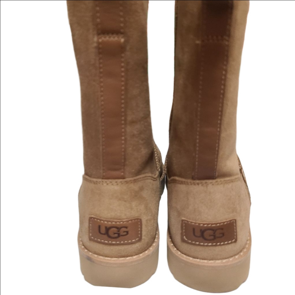 Women's UGG Classic Zip Winter Boots US 6 Brown Cream - Picture 3 of 6